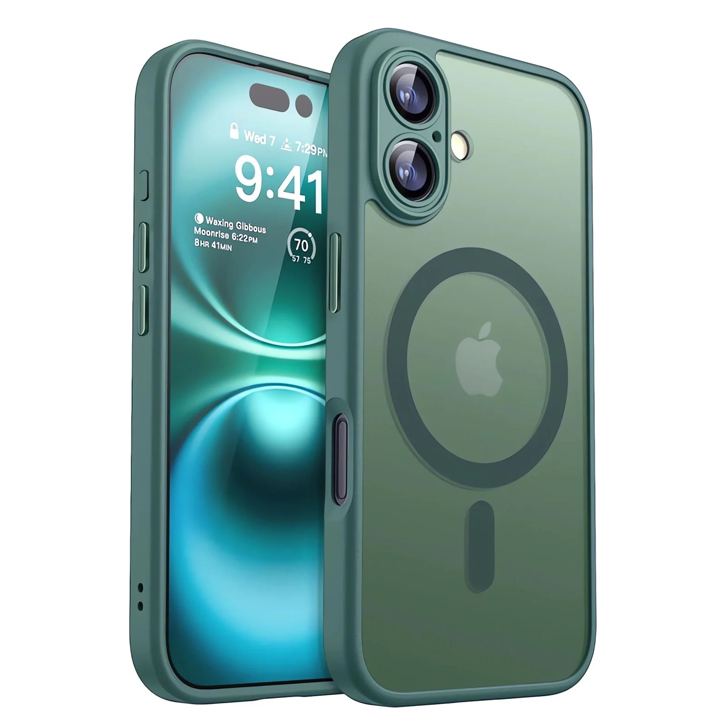 Funda de lujo mate MagSafe Armor para iPhone