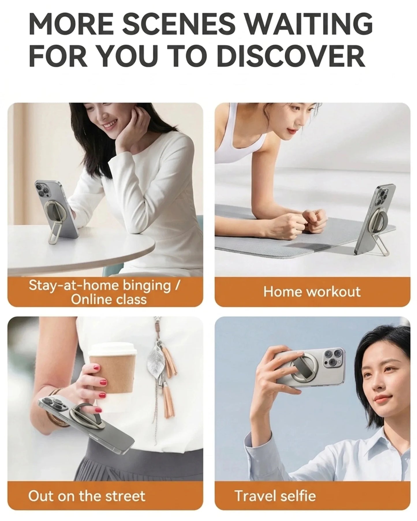 MagSafe Silicone Ring Phone Grip & Stand