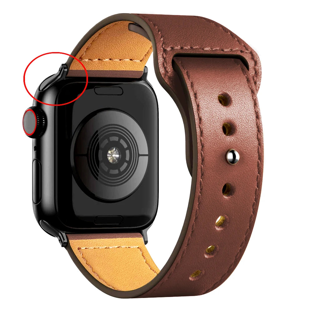 Classic Leather Apple Watch Band