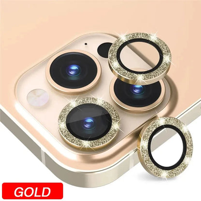 Diamond Metal Camera Lens Protector for iPhone