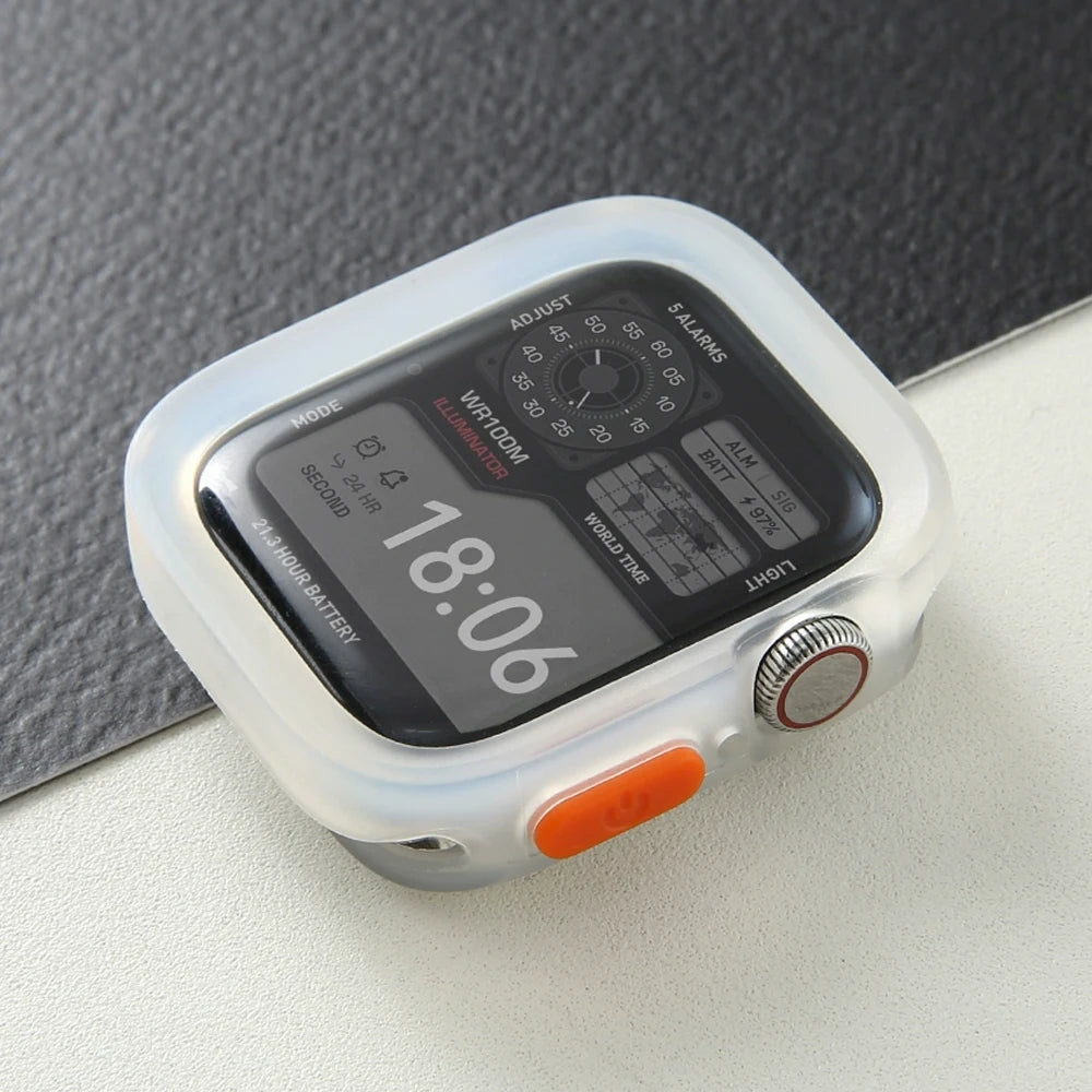 Soft Silicone Apple Watch Protective Case