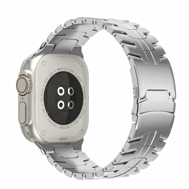 Titanium Color Stainless Steel Apple Watch Band