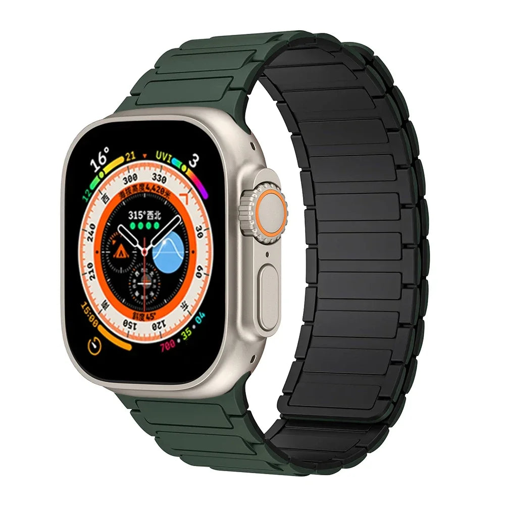 Magnetic Silicone Apple Watch Band