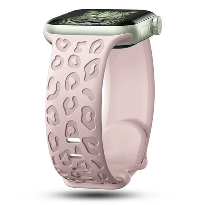 Engraved Silicone Apple Watch Band