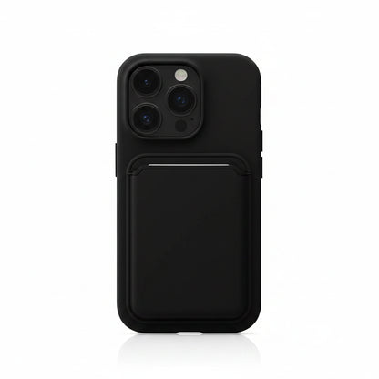 Luxury Silicone Card Holder iPhone Case
