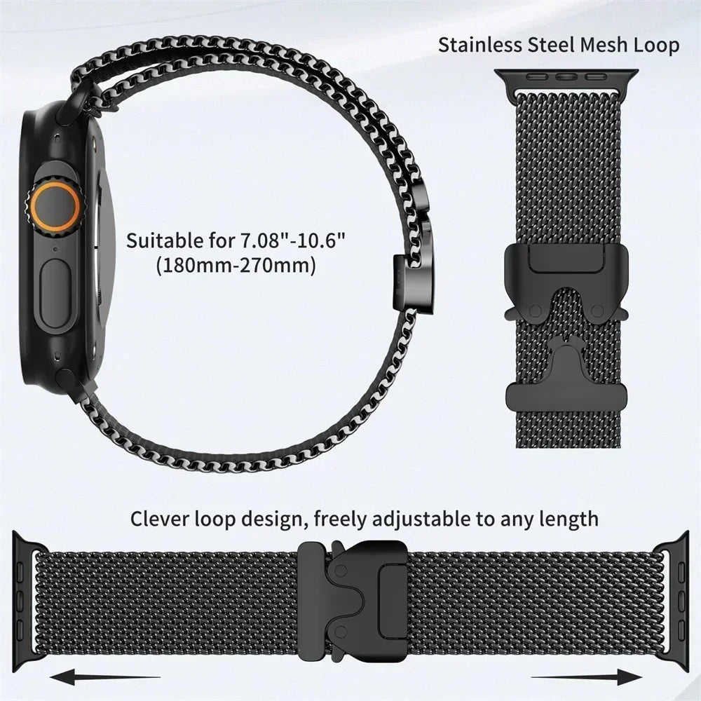 Titanium Milanese Loop Band for Apple Watch
