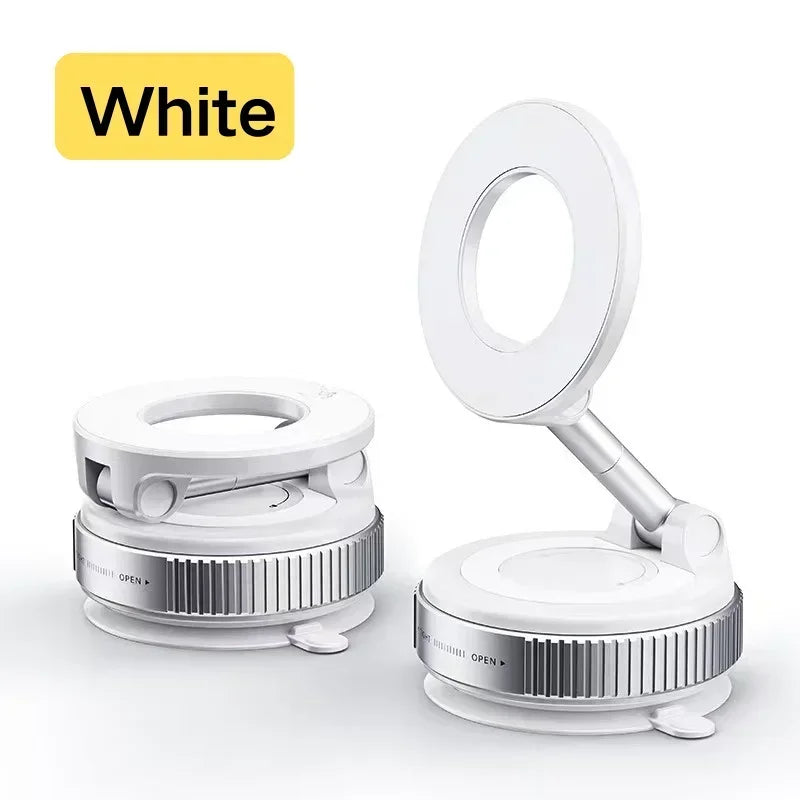 Magnetic Phone Holder 360° Rotatable Phone Holder | Foldable Design, Vacuum Suction Cup | Perfect for Car Dashboard
