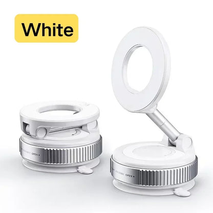 Magnetic Phone Holder 360° Rotatable Phone Holder | Foldable Design, Vacuum Suction Cup | Perfect for Car Dashboard