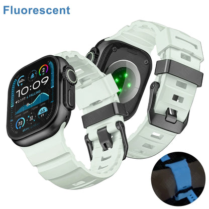 Fluorescent Sport Silicone Apple Watch Band