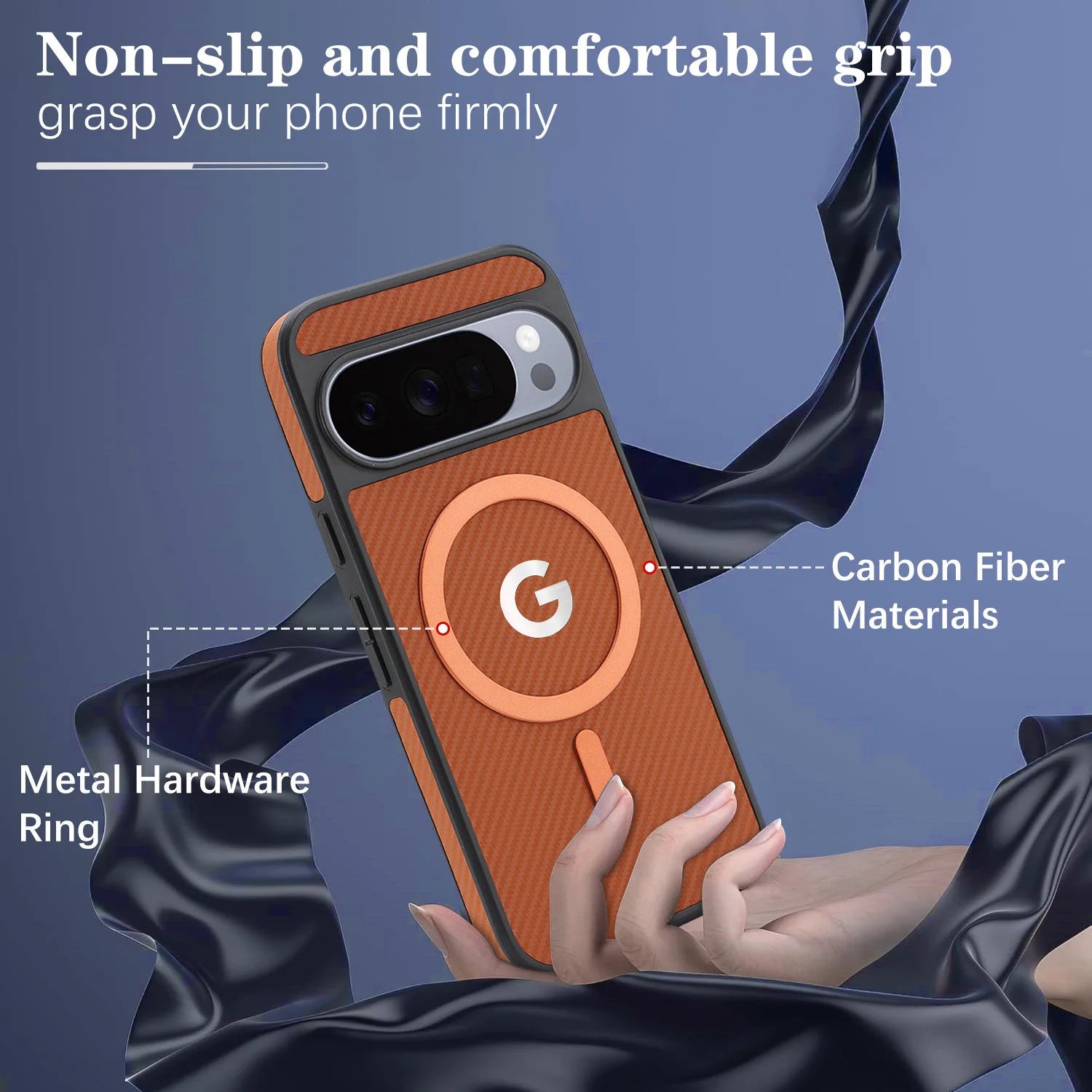 Carbon Elite | Magnetic Leather Case