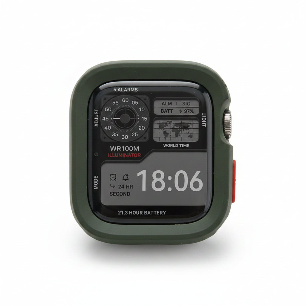 Soft Silicone Apple Watch Protective Case