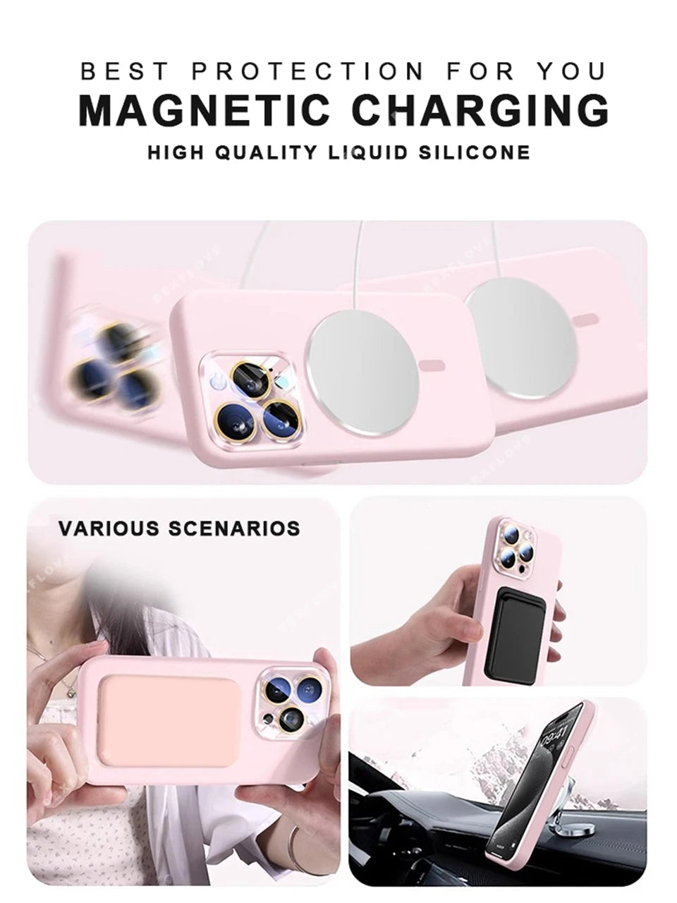 Liquid Silicone MagSafe iPhone Case