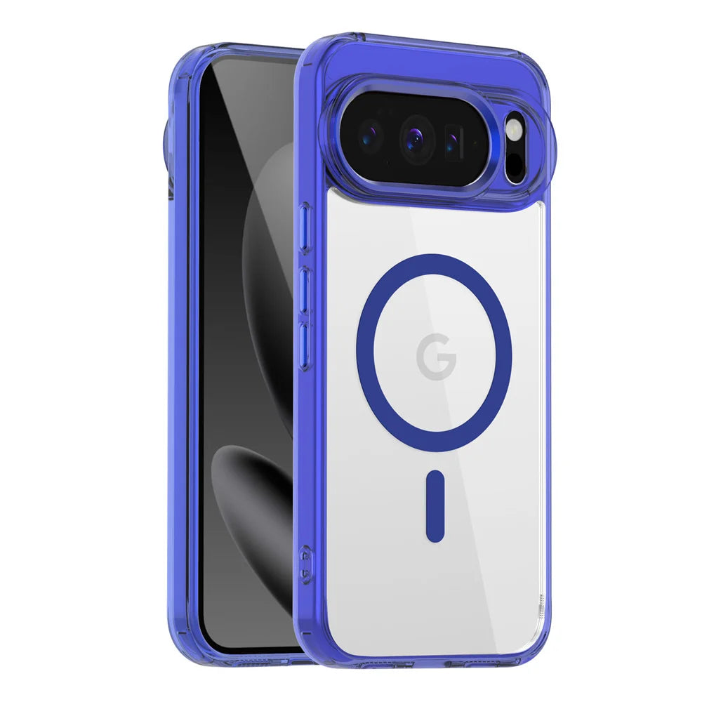 Funda Magnética Transparente de Lujo para Google Pixel