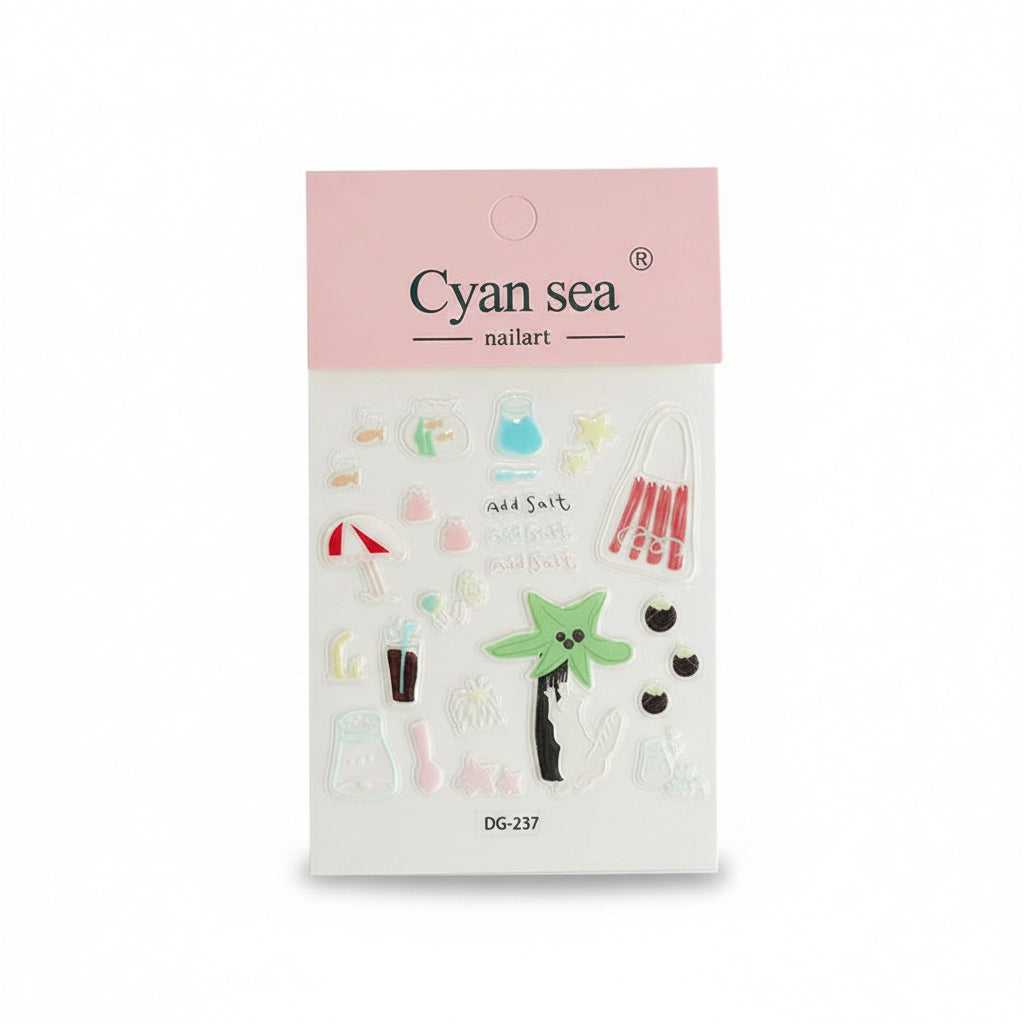 Kawaii 3D Jelly Phone Case Stickers