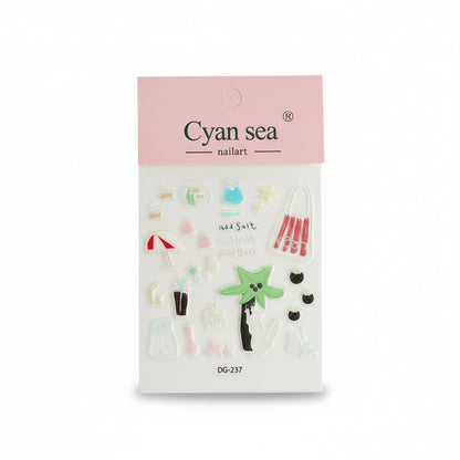 Kawaii 3D Jelly Phone Case Stickers