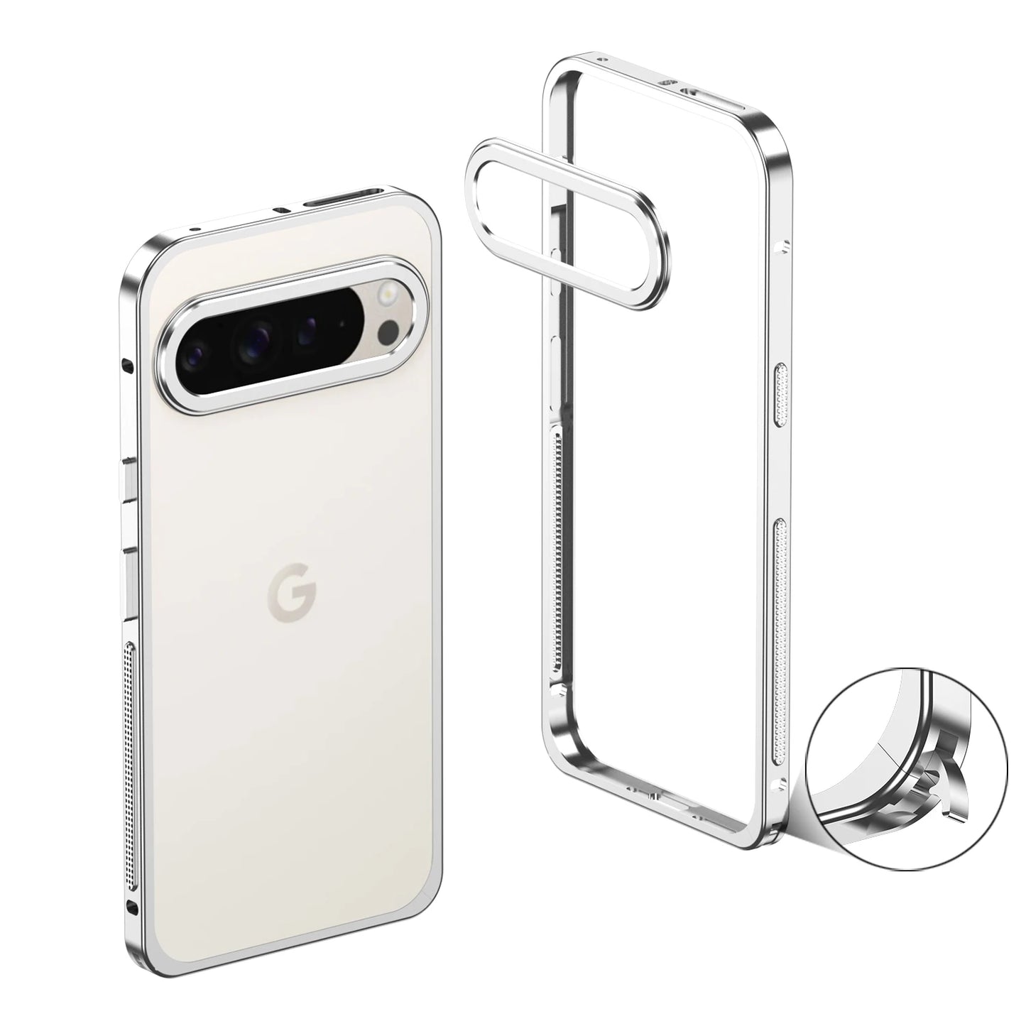 Luxury Metal Cooling Frame Google Pixel Case