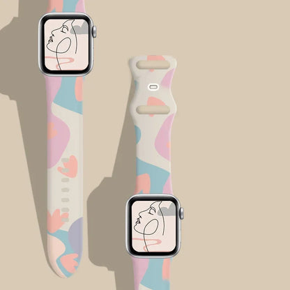 Black Unity Silicone Apple Watch Band