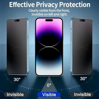 3-Pack Matte Privacy Tempered Glass for iPhone