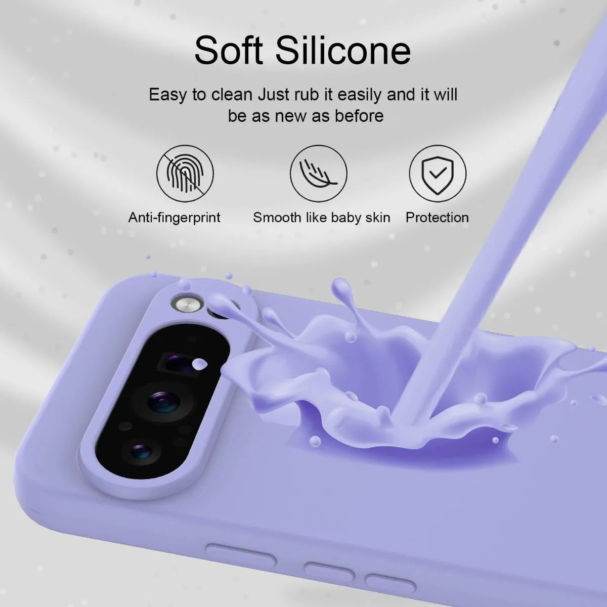 Funda protectora de silicona suave para Google Pixel