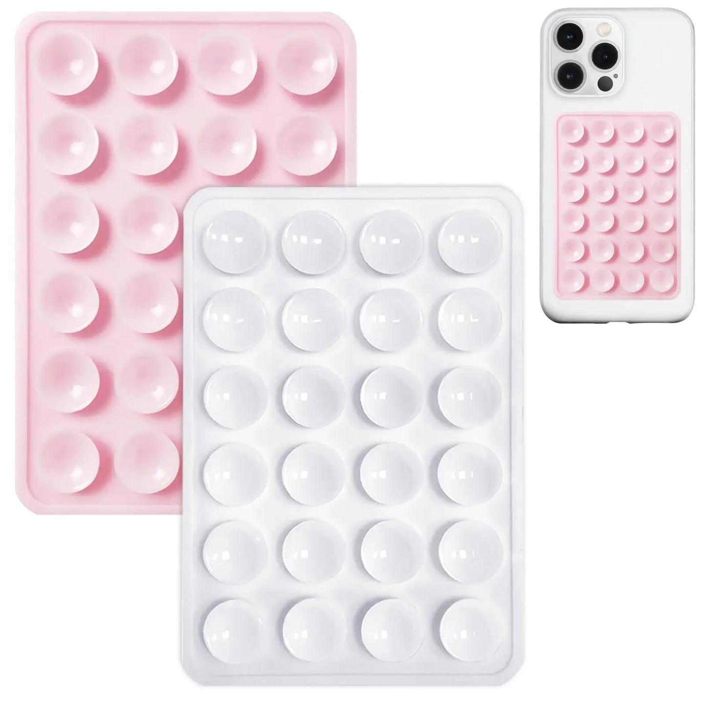 2-Pack Silicone Suction Phone Grip Mount