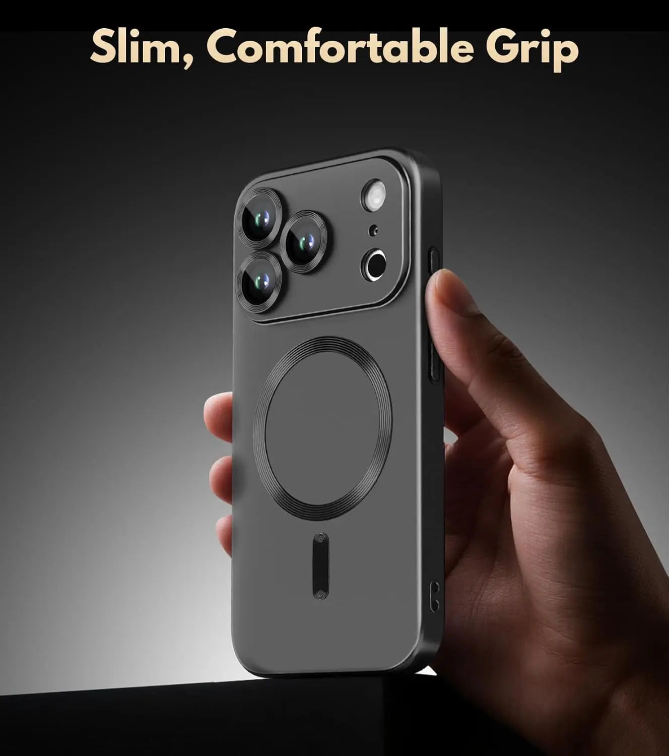 MagSafe Shockproof Matte iPhone Case with Camera Protector