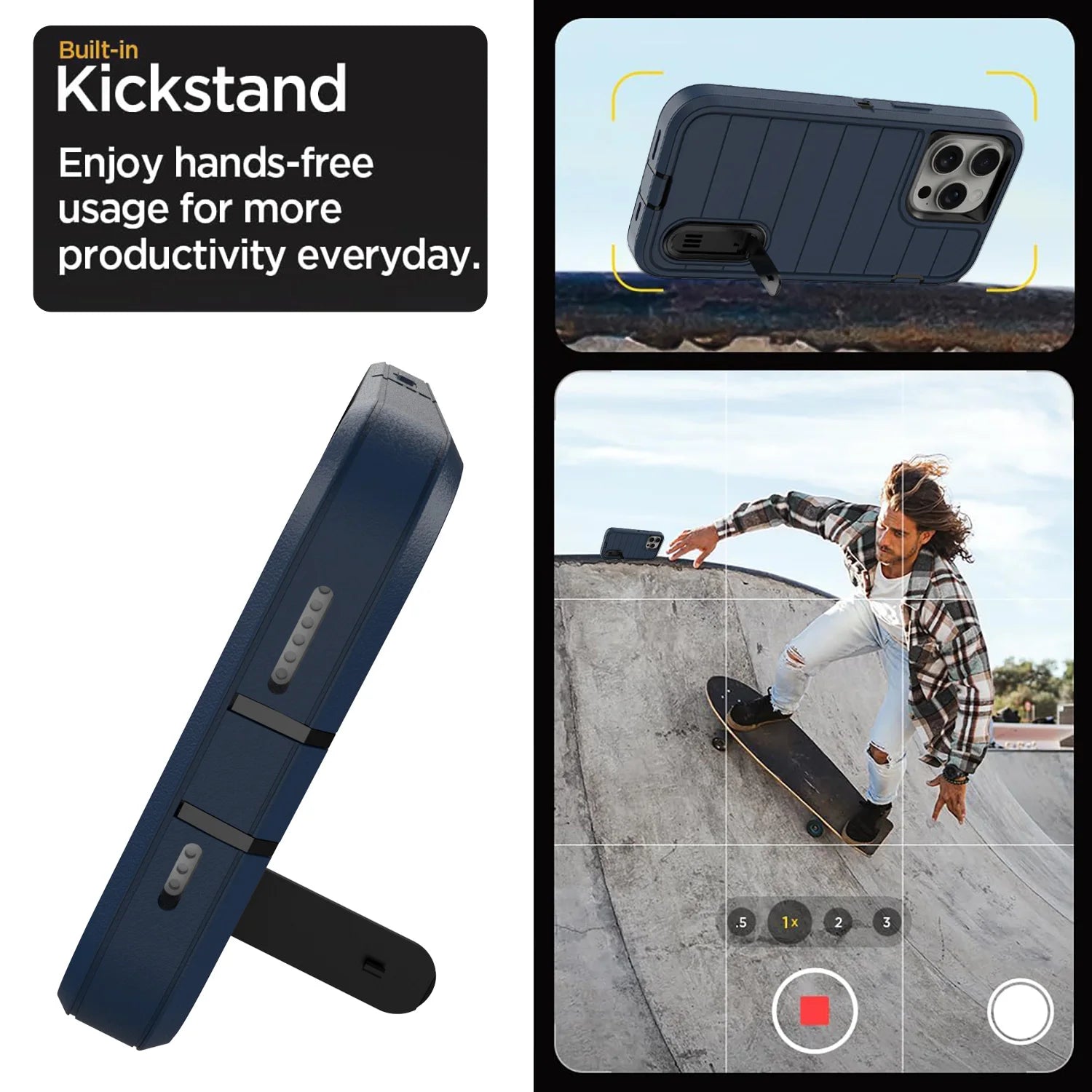 FortressStand | Heavy-Duty Kickstand Case