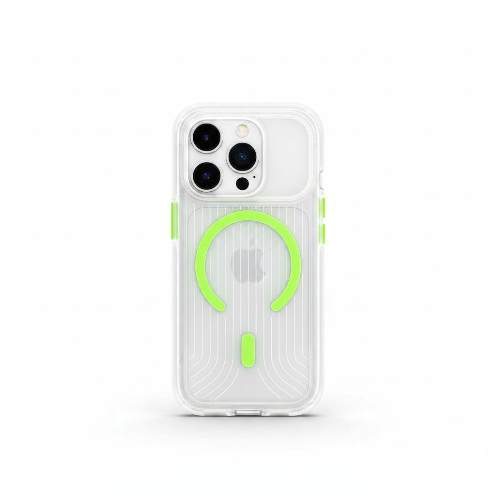 Transparent MagSafe Military Armor iPhone Case