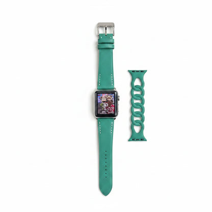 Double Tour Swift Leather Band for Apple Watch