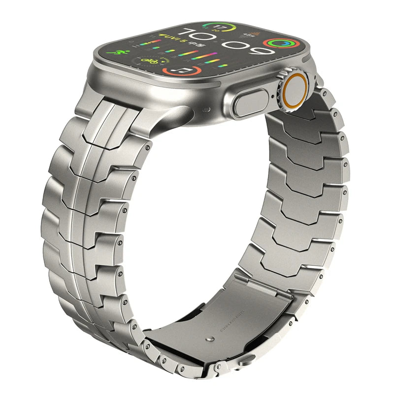 Titanium Color Stainless Steel Apple Watch Band