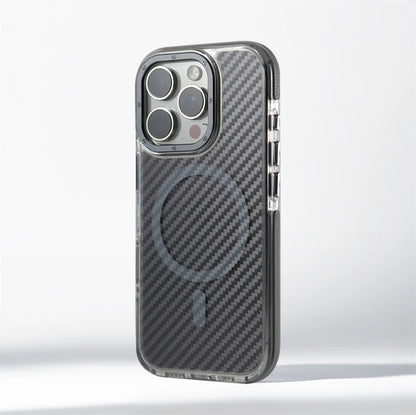 Carbon Fiber MagSafe Armor iPhone Case