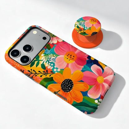 Flower Magnetic iPhone Stand Case