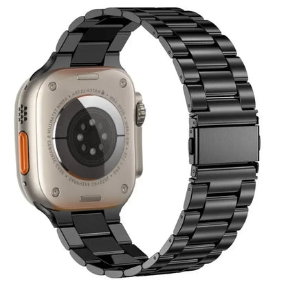 Stainless Steel Strap for Apple Watch band 44mm 45mm 38-42-40-41mm Metal link Bracelet iWatch series 10 8 7 6 5 4 3 se Ultra 49m