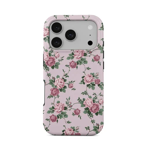 Pink Floral Double Layer iPhone Case