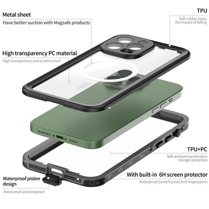Funda para iPhone MagSafe impermeable IP68