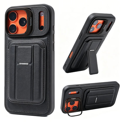 Luxury Folding Wallet Stand iPhone Case