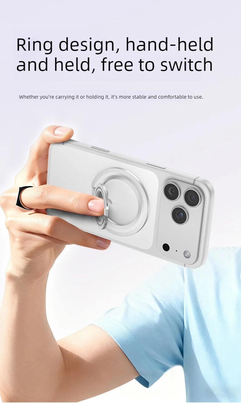 Foldable MagSafe Metal Ring Phone Stand Grip