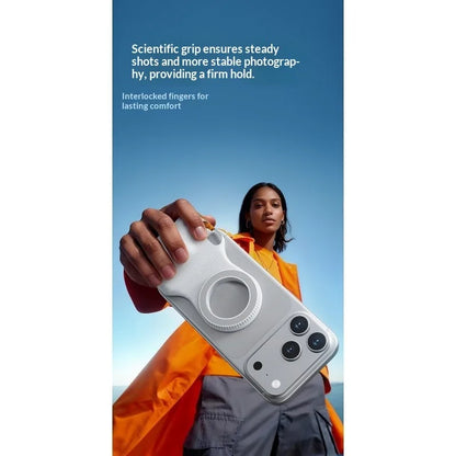 Magnetic DSLR Style Phone Camera Grip
