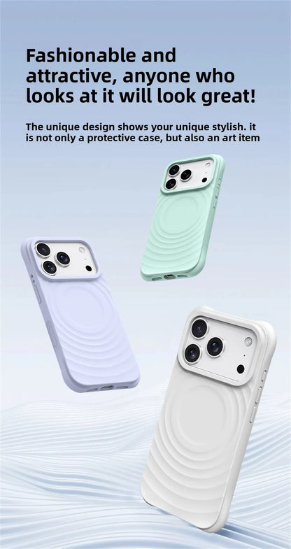Water Ripple MagSafe Silicone iPhone Case