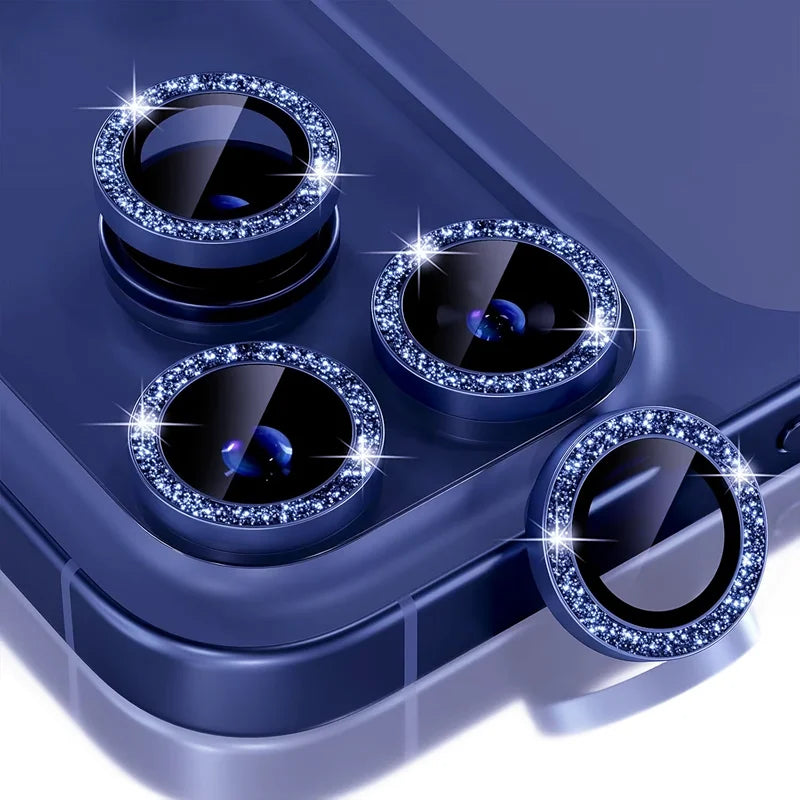 Diamond Metal Camera Lens Protector for iPhone