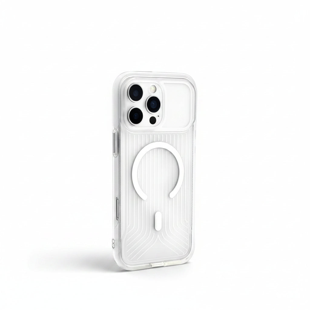 Transparent MagSafe Military Armor iPhone Case