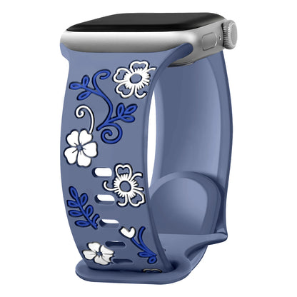 Engraved Silicone Band for Apple Watch