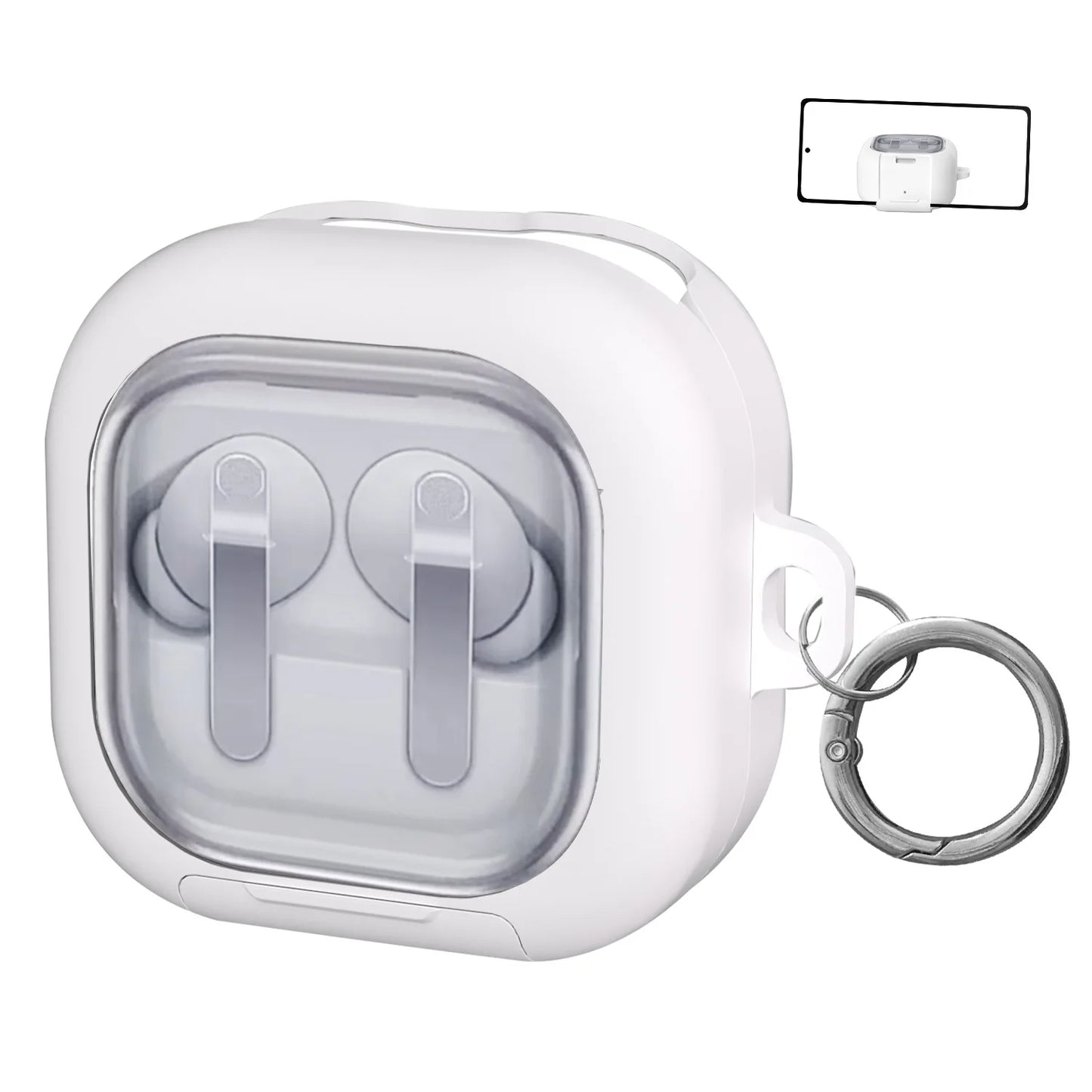 Transparent Hard Case for Galaxy Buds 4 Pro