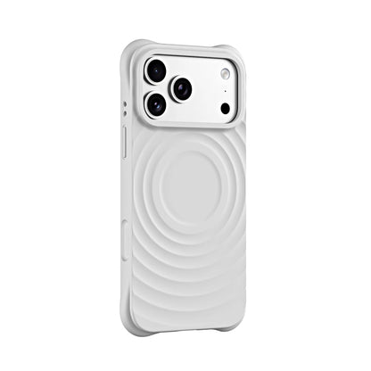 Luxury Wave Pattern Phone Case For iPhone 17 Air 16 15 14 Plus 13 Pro Max For Magsafe Liquid Silicone Anti-Scratch Case Cover