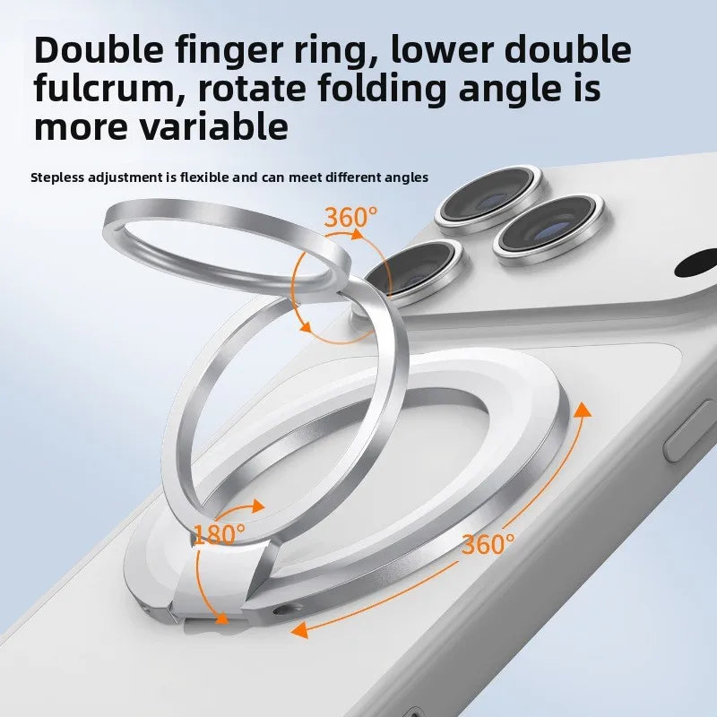 Foldable MagSafe Metal Ring Phone Stand Grip