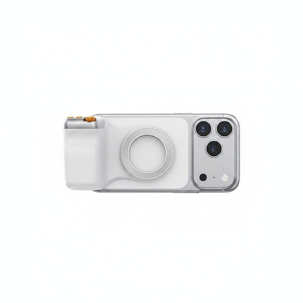 Magnetic DSLR Style Phone Camera Grip