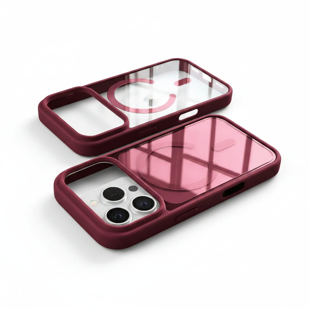 Funda de acrílico transparente para iPhone con MagSafe