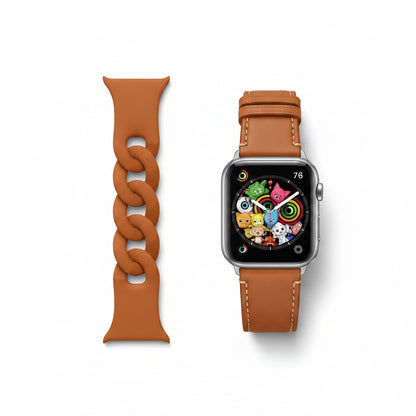 Double Tour Swift Leather Band for Apple Watch