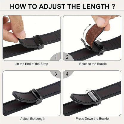 Leather Silicone Magnetic Band for Apple Watch
