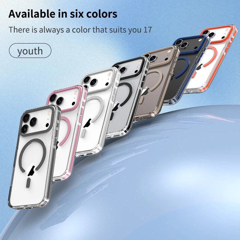 Luxury Clear MagSafe iPhone Case