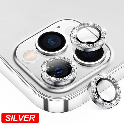 Diamond Metal Camera Lens Protector for iPhone